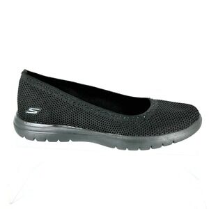 Skechers On-The-Go Flex Comfort Black Slip On Walking Shoes 136532 Womens 10